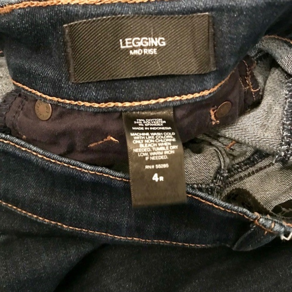 Express Mid Rise Stretch Jean Legging - Picture 4 of 4